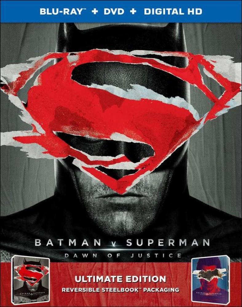 Batman V Superman Dawn of Justice Batman Bluray + DVD (Steelbook)