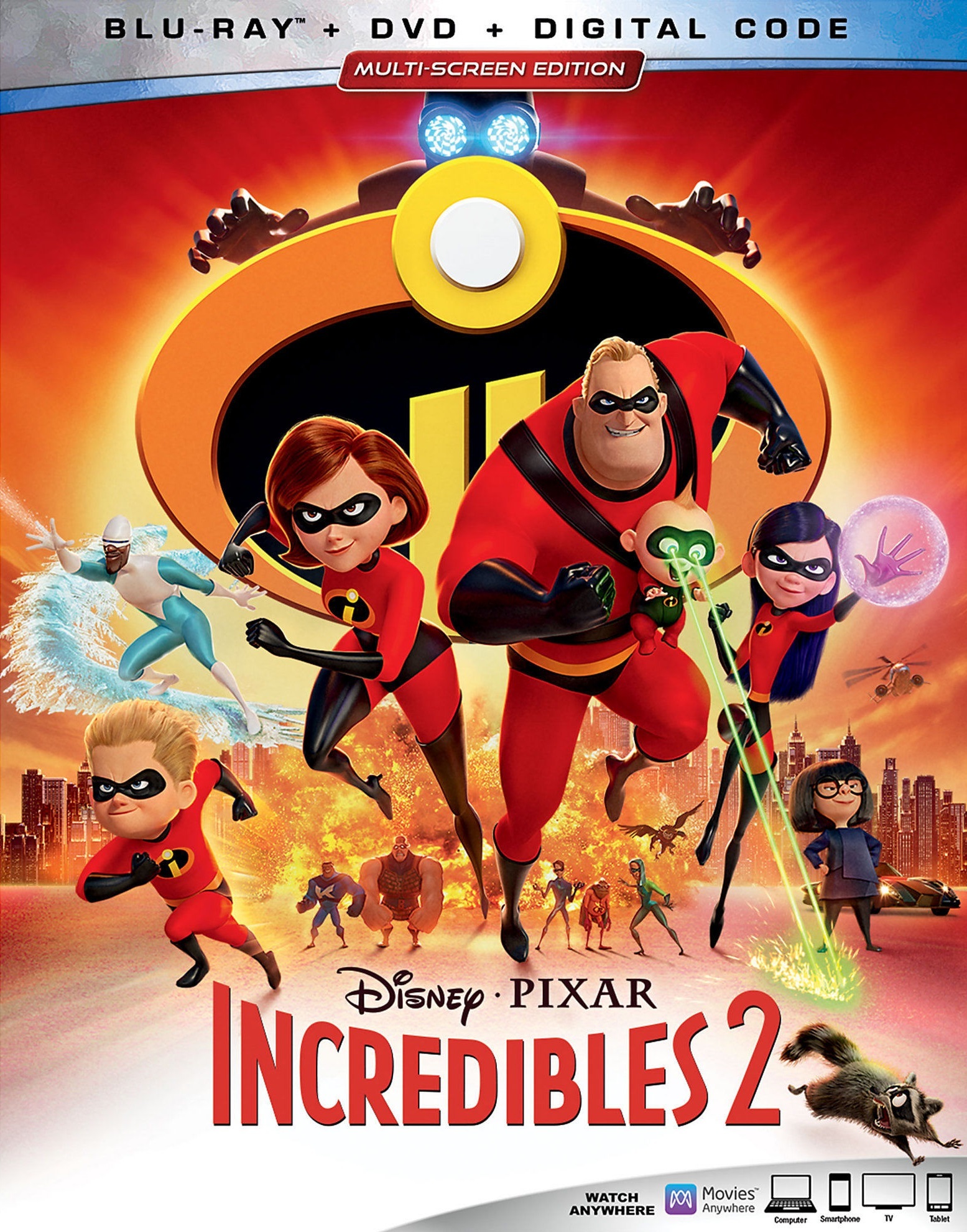 Incredibles 2 Blu-Ray + DVD (Multi-Screen Edition)
