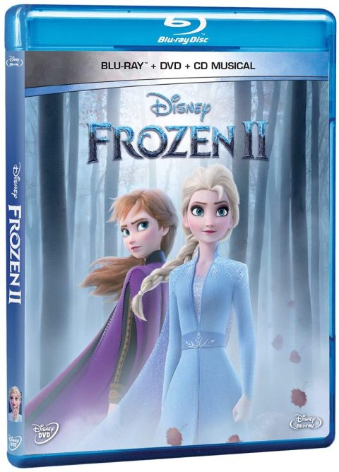 [USADO] Frozen II Blu-Ray + DVD + CD Musical (Incluye Slipcover)