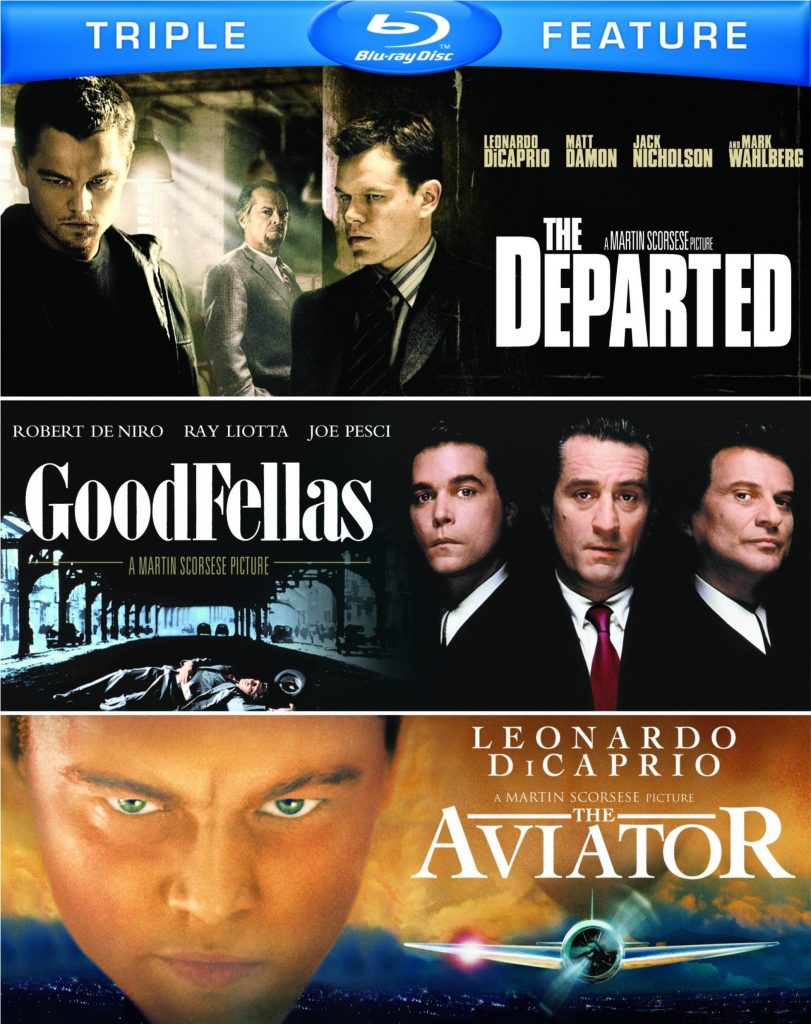 Martin Scorsese Triple Feature: Departed / GoodFellas / The Aviator Blu-Ray