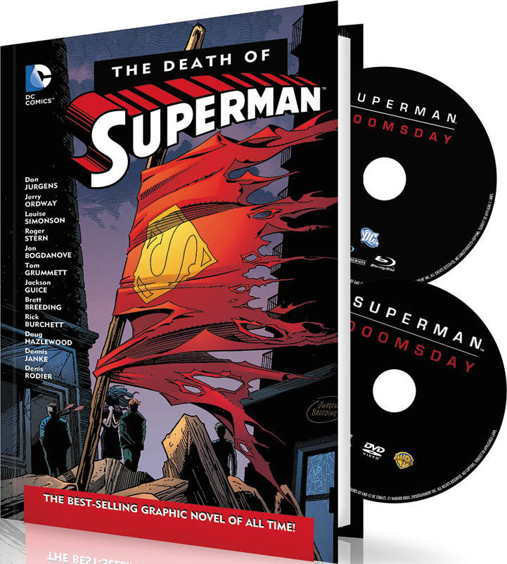 Superman: Doomsday / Death of Superman Graphic Novel Blu-Ray (DigiBook) Blu-Ray + DVD