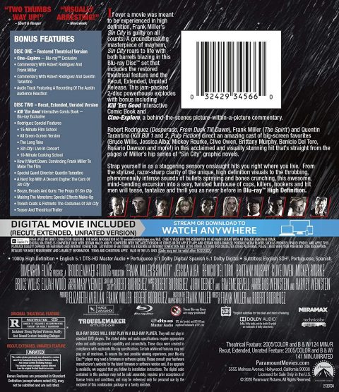 [USADO] Frank Miller's Sin City Blu-Ray