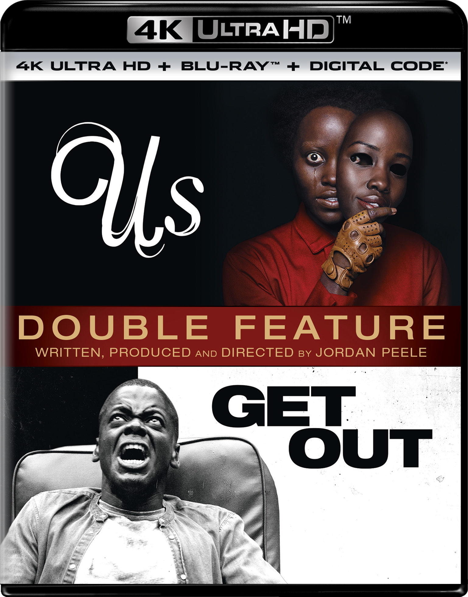 Us / Get Out: Double Feature UHD4K + Blu-Ray