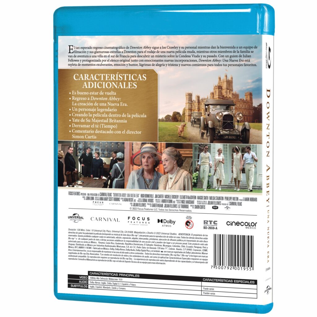 Downton Abbey: A New Era (Downton Abbey: Una Nueva Era) Blu-Ray – fílmico