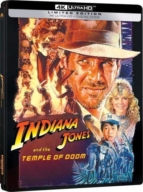 as Indiana Jones and the Temple of Doom UHD4K + Blu-Ray (SteelBook)
