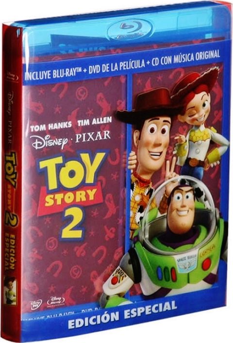 [USADO] Toy Story 2 Blu-Ray + DVD + CD (Incluye Slipcover)