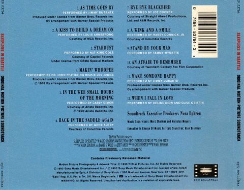 [USADO] Sleepless In Seattle - Original Motion Picture Soundtrack CD