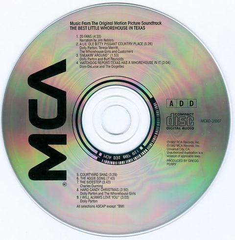 [USADO] The Best Little Whorehouse In Texas - Music From The Original Motion Picture Soundtrack CD