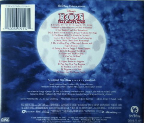 [USADO] 101 Dalmatians Music CD