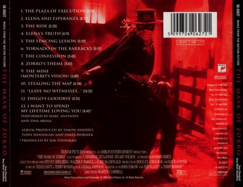 [USADO] The Mask Of Zorro - Music From The Motion Picture CD