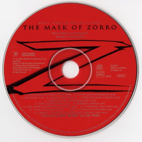 [USADO] The Mask Of Zorro - Music From The Motion Picture CD