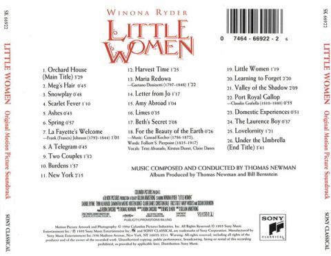 [USADO] Little Women - Original Motion Picture Soundtrack CD