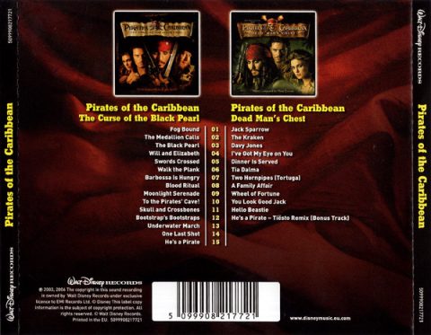Klaus Badelt And Hans Zimmer – Pirates Of The Caribbean: The Curse Of The Black Pearl / Pirates Of The Caribbean: Dead Man's Chest CD