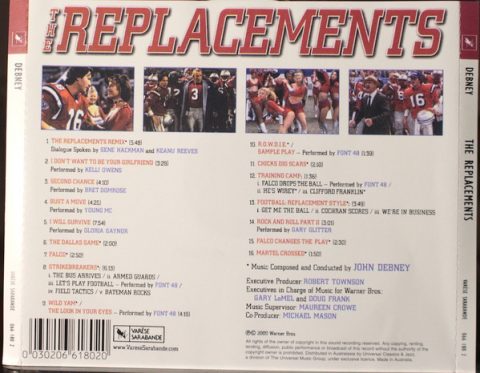 [USADO] The Replacements - Music from the Motion Picture CD