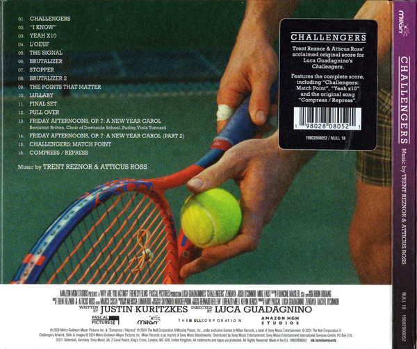 Luca Guadagnino's Challengers - Music by Trent Reznor & Atticus Ross CD - Imagen 3
