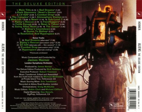 Aliens - Original Motion Picture Soundtrack CD (The Deluxe Edition)