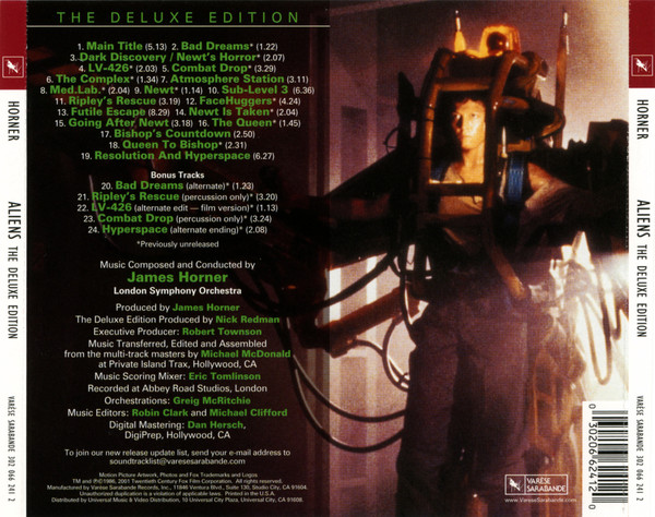 Aliens - Original Motion Picture Soundtrack CD (The Deluxe Edition) - Imagen 3