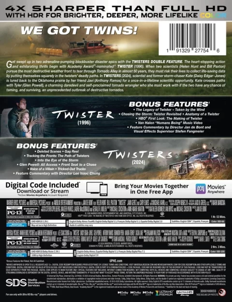 02asdd Twisters Double Feature UHD4K (1996-2024) (SteelBook)