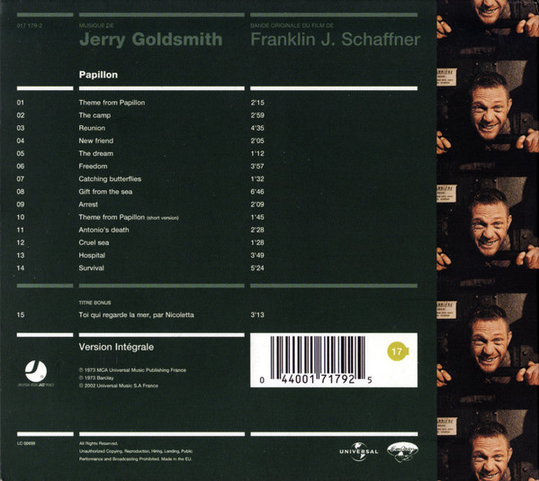 Papillon - Bande Originale Du Film CD - Imagen 2