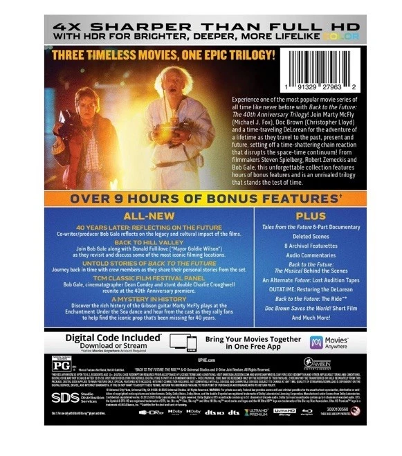 Back to the Future - The Ultimate Trilogy UHD4K + Blu-Ray (40th Anniversary Edition) - Imagen 3