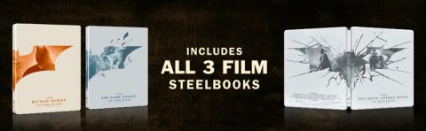 The Dark Knight Trilogy UHD4K + Blu-Ray (SteelBook / Amazon Library Exclusive)