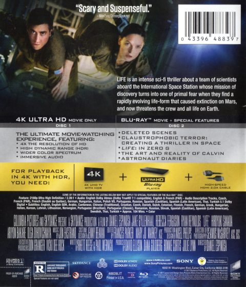 [USADO] Life UHD4K + Blu-ray
