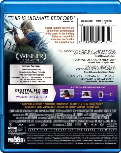 [USADO] All Is Lost Blu-ray (incluye slipcover)