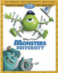 [USADO] Monsters University 3D + Blu-Ray + DVD (Ultimate Collector's Edition) (Incluye Slipcover)