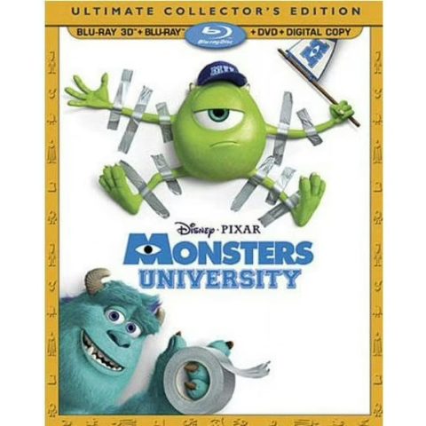 [USADO] Monsters University 3D + Blu-Ray + DVD (Ultimate Collector's Edition) (Incluye Slipcover)