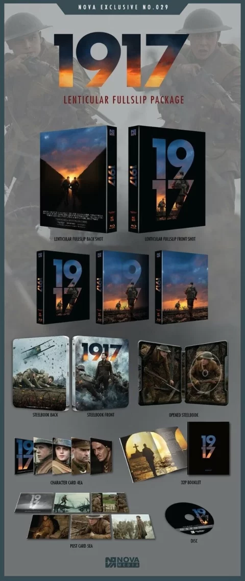 [USADO] 1917 UHD4K Lenticular SteelBook Limited Edition (NOVA)
