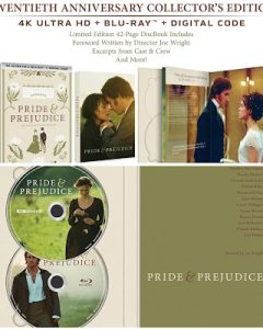 Pride and Prejudice UHD4K + Blu-Ray (Twentieth Anniversary Collector's Edition DigiBook)