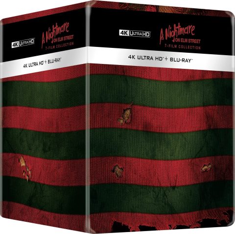 01 A Nightmare on Elm Street 7-Film Collection UHD4K + Blu-Ray + 3D (SteelBook / Limited Edition Library Case) (UK)