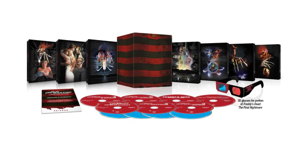 A Nightmare on Elm Street 7-Film Collection UHD4K + Blu-Ray + 3D (SteelBook / Limited Edition Library Case) (UK)