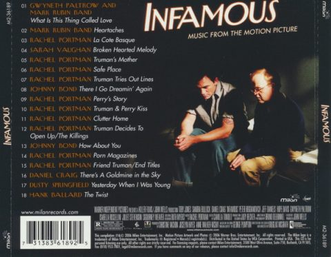 Infamous - Music from the Motion Picture CD