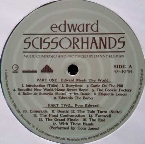 02b Edward Scissorhands - Music Composed and Directed by Danny Elfman LP (Deluxe Edition)