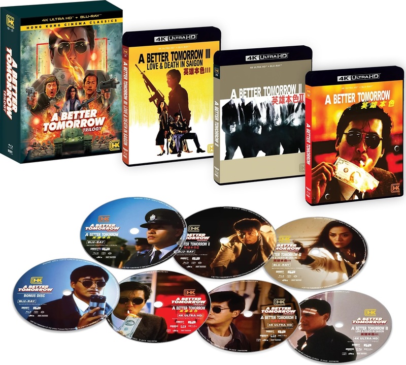 A Better Tomorrow Trilogy UHD4K + Blu-Ray (Hong Kong Cinema Classics #19-21)
