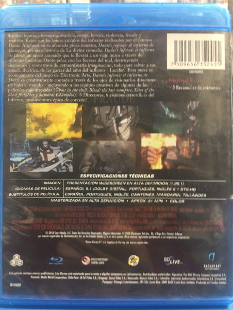 [USADO] Dante's Inferno: An Animated Epic (El Infierno de Dante) Blu-ray