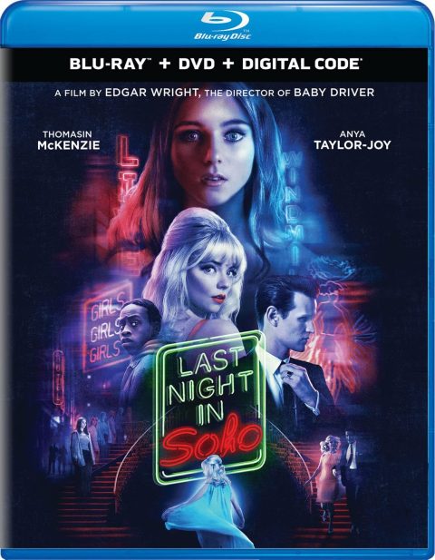[USADO] Last Night in Soho Blu-Ray + DVD ZONA 1 (Incluye Slipcover)