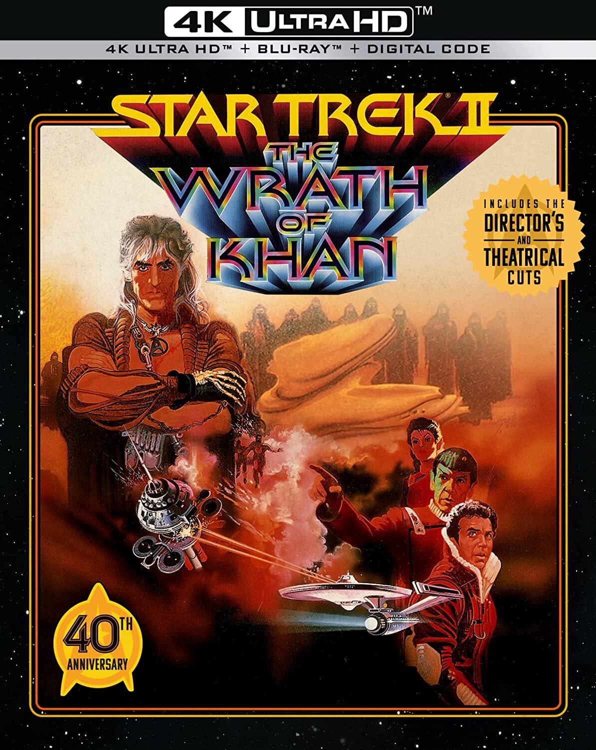 Star Trek II: The Wrath of Khan UHD4K + Blu-Ray (Incluye Slipcover)