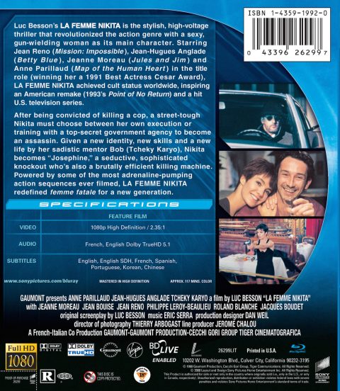 [USADO] La Femme Nikita Blu-ray
