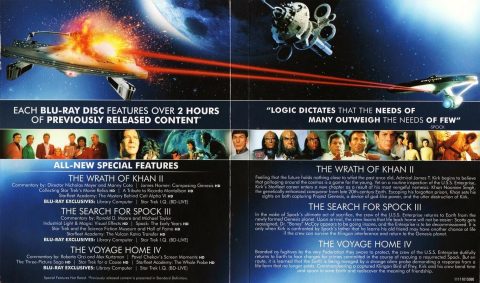 [USADO] Star Trek Motion Picture Trilogy Blu-ray (The Wrath of Khan / The Search For Spock / The Voyage Home)