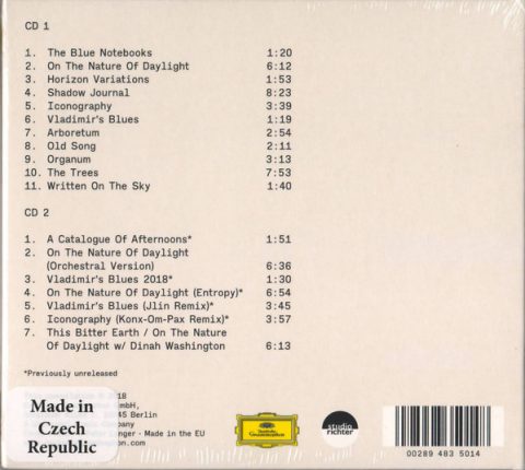 Max Richter – The Blue Notebooks CD