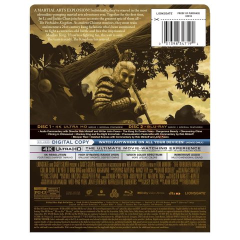 03as The Forbidden Kingdom UHD4K + Blu-Ray (Amazon Exclusive SteelBook)