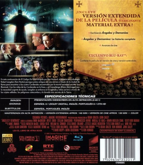 [USADO] Angels & Demons (Ángeles y Demonios) Blu-Ray
