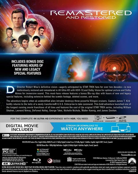 Star Trek: The Motion Picture UHD4K The Director's Edition