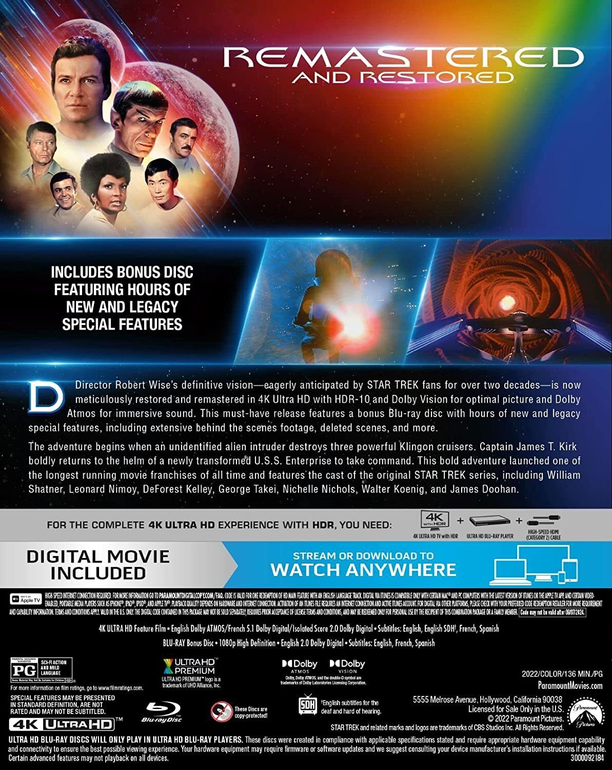 Star Trek: The Motion Picture UHD4K The Director's Edition - Imagen 2