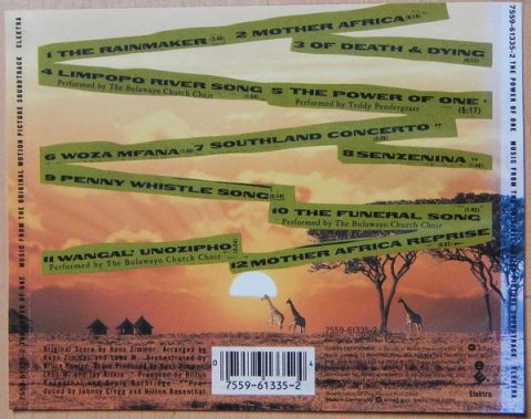 [USADO] The Power Of One - Music From The Original Motion Picture Soundtrack CD
