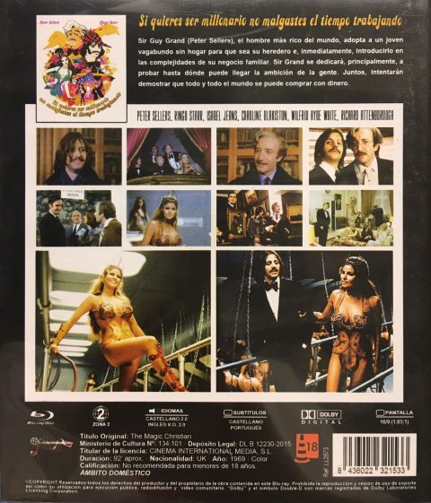 [USADO] The Magic Christian (Si Quieres Ser Millonario No Malgastes el Tiempo Trabajando) Blu-Ray (ZONA B)