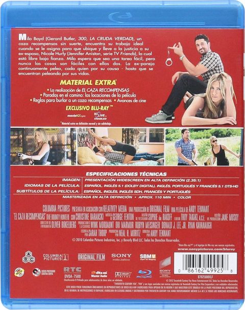 [USADO] The Bounty Hunter (El Cazarecompensas) Blu-Ray