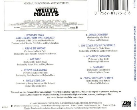 [USADO] White Nights - Original Motion Picture Soundtrack CD